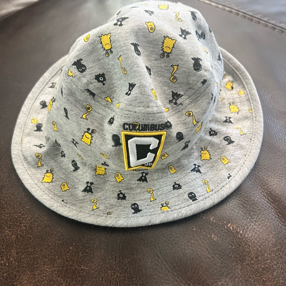Kids Columbus Crew New Era Gray MLS Bucket Hat
